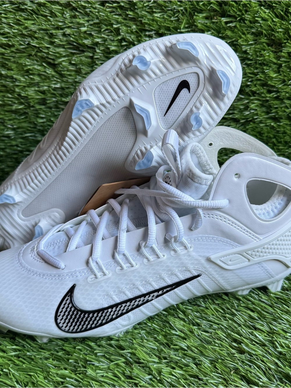 Nike Huarache 9 Elite Mid LAX Lacrosse Cleats FD0088-101 Mens Size 8.5 New